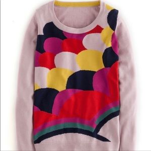 Boden CloudSpotter Colorful Sweater size 10